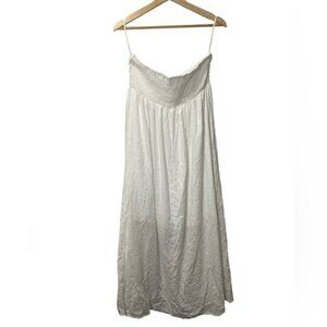 Commense White Strappy Maxi Dress NWT size L